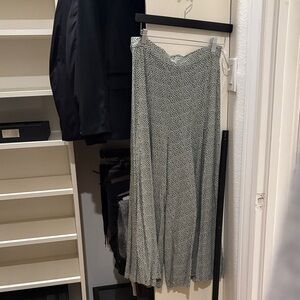 Petal & Pup Green and White Patterned Wide Leg Pants